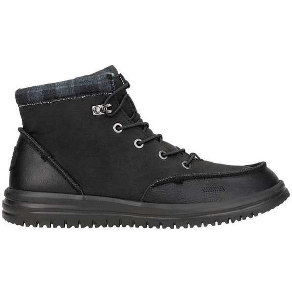 Hey Dude Other - HEY DUDE Bradley Classic Boots Black w/ Plaid Sneaker Men's Size 9 42067-001 NEW
